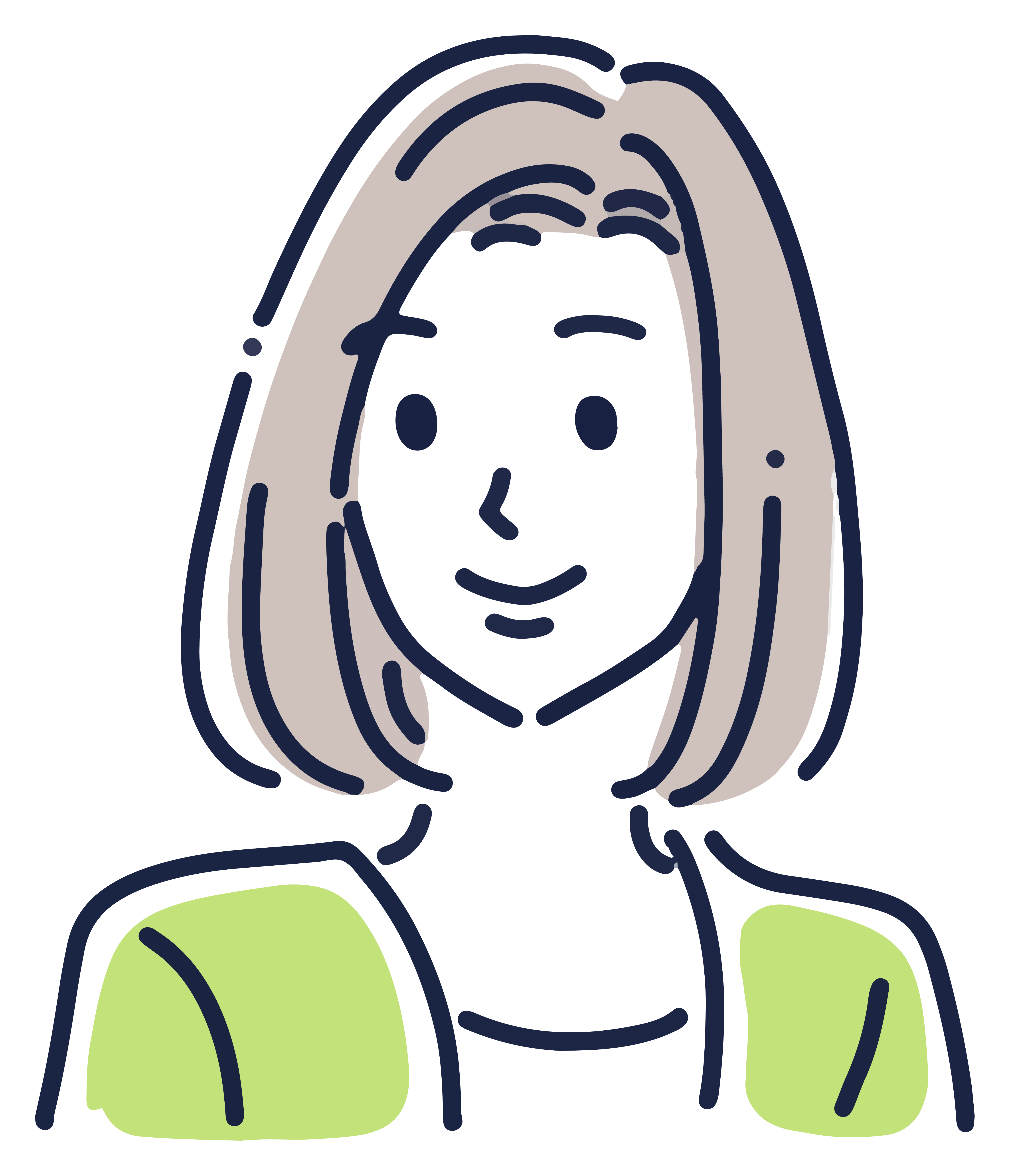 40代・女性のイラスト